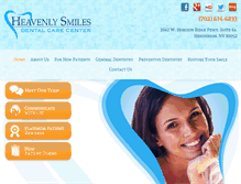 Tablet Screenshot of heavenlysmilesdental.com